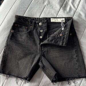 Rag&Bone Black Denim Shorts